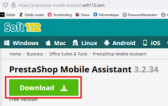 PrestaShop Mobile Assistant
